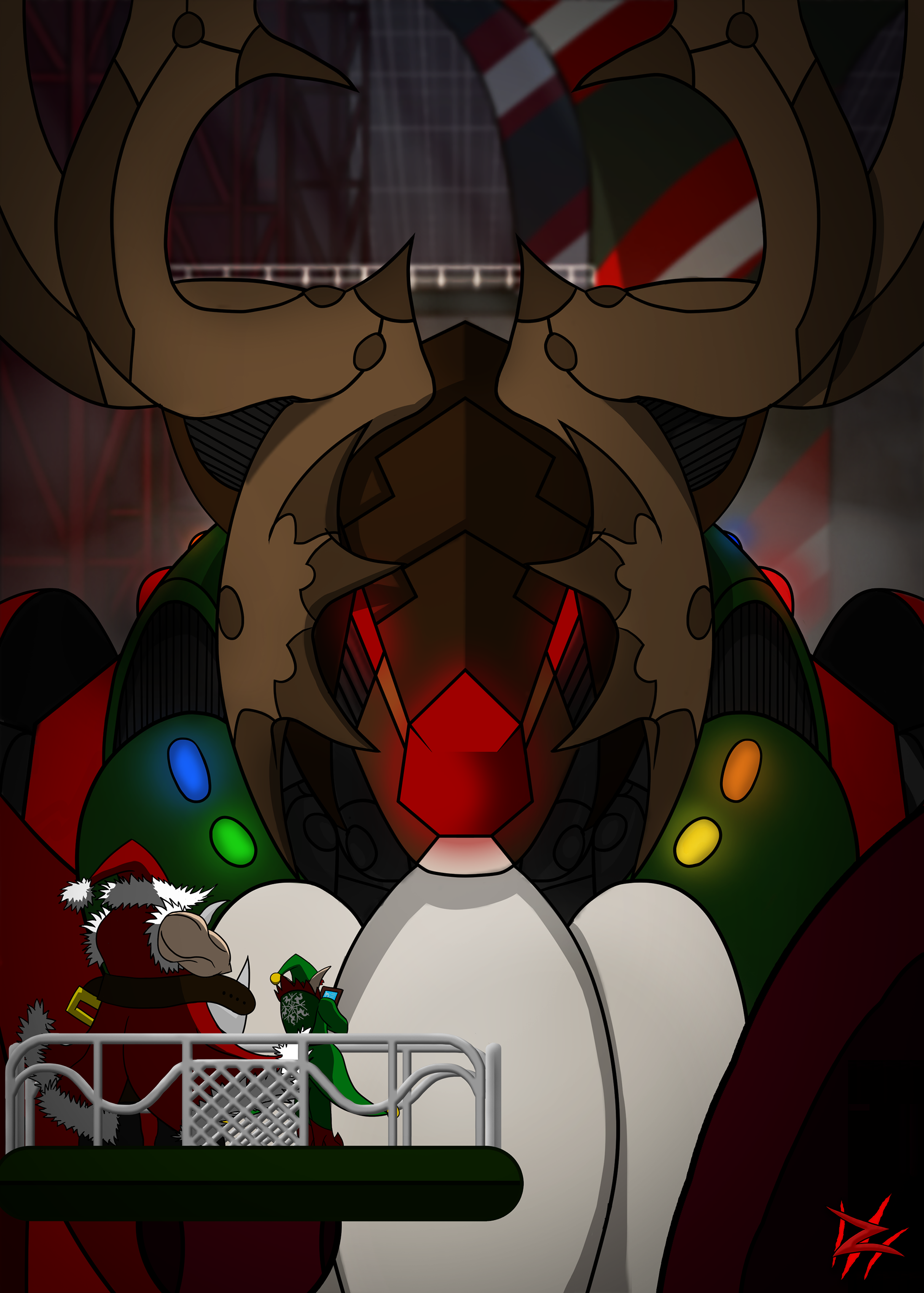 Mecha Rudolf (2021 Christmas Card)