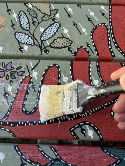 before varnishing