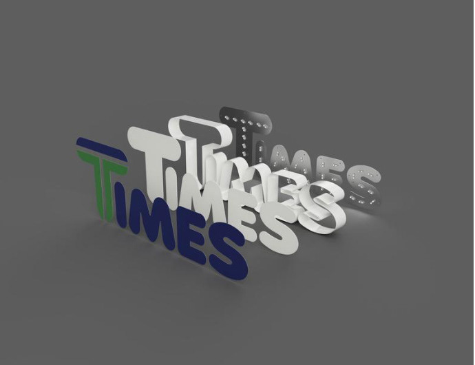 TIMES CHANNEL LETTER SECTION