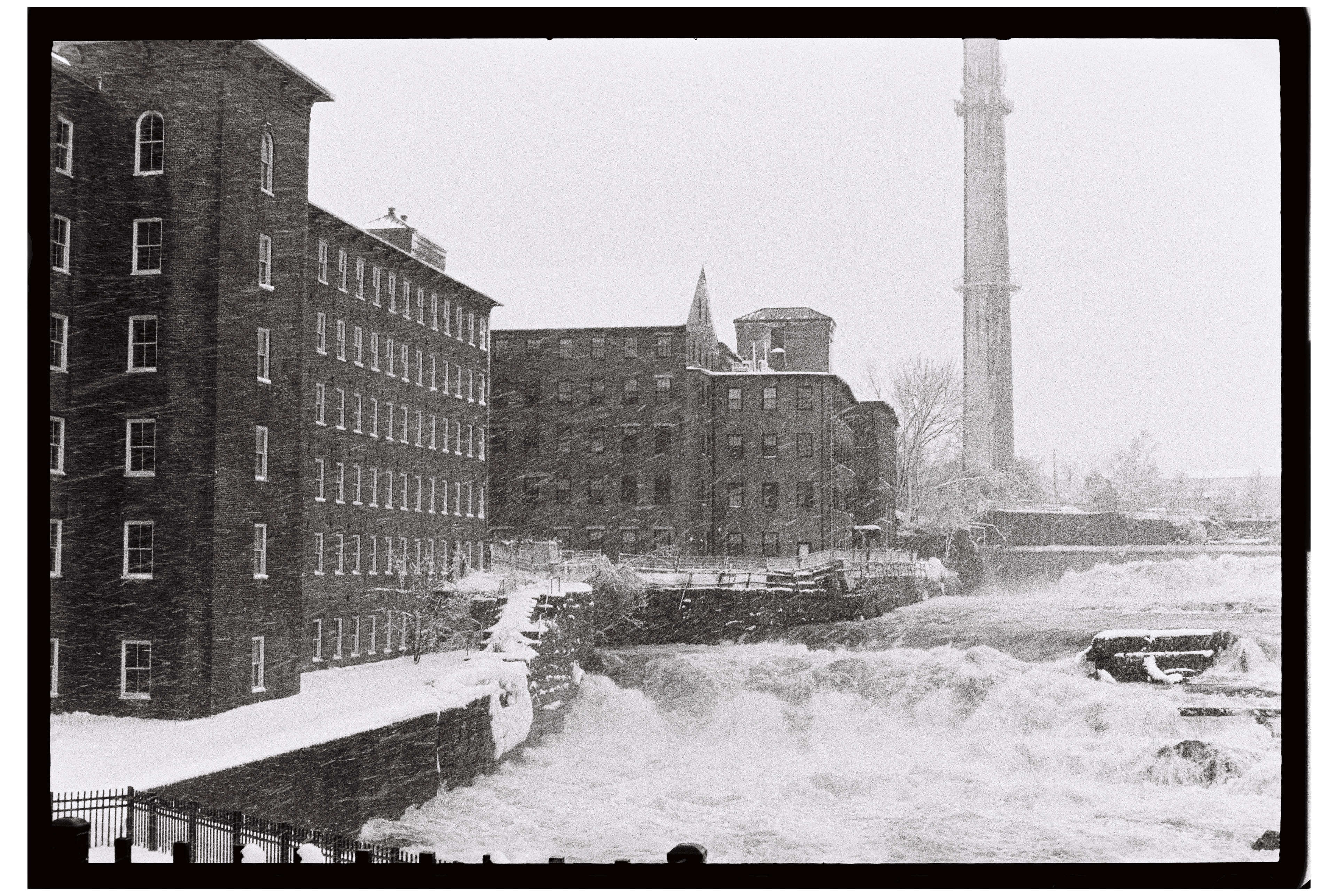 "Snow Fall at Saco Falls"- Biddeford, ME
