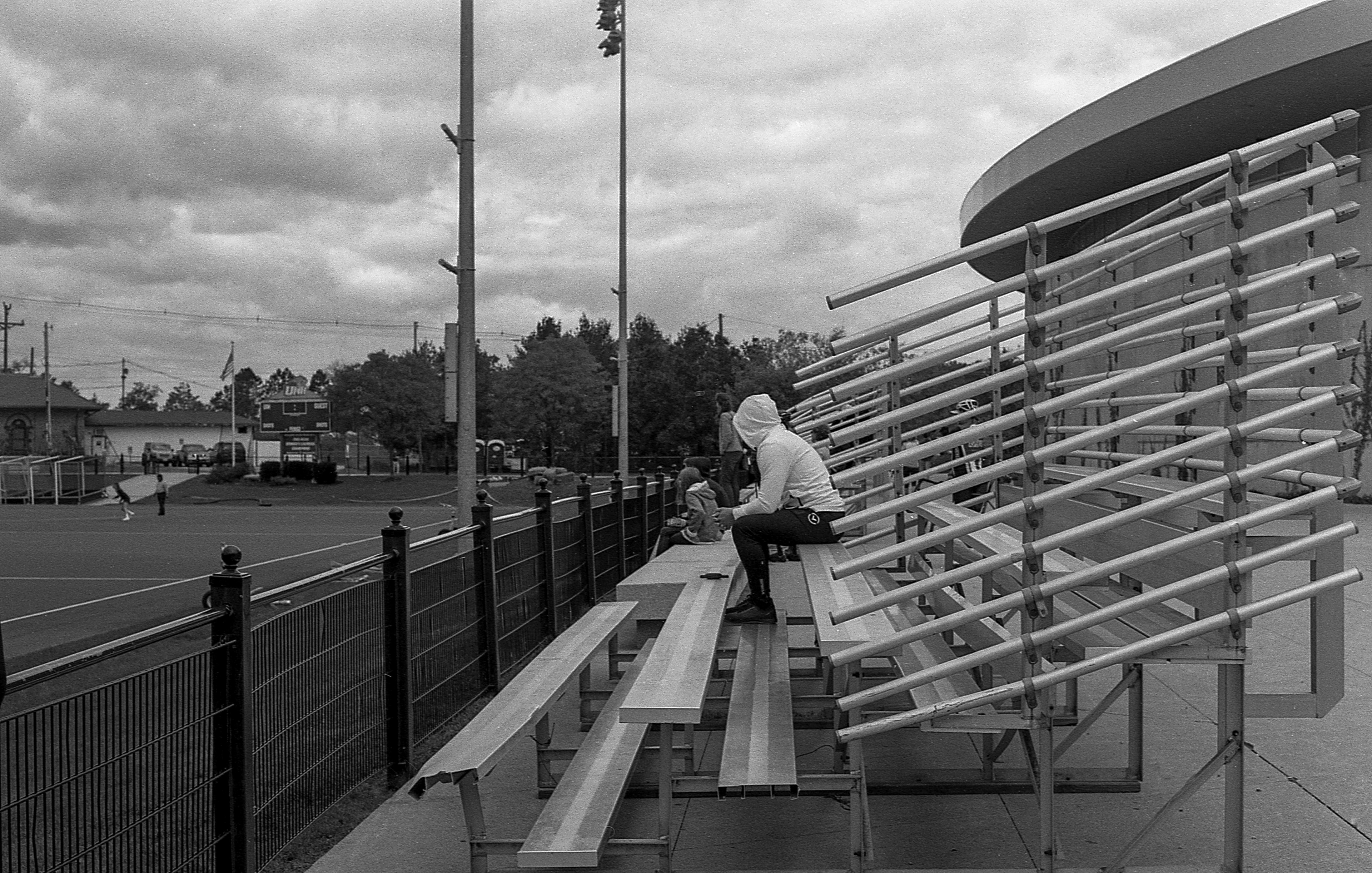 "Bleachers in Black & White"- Durham, NH
