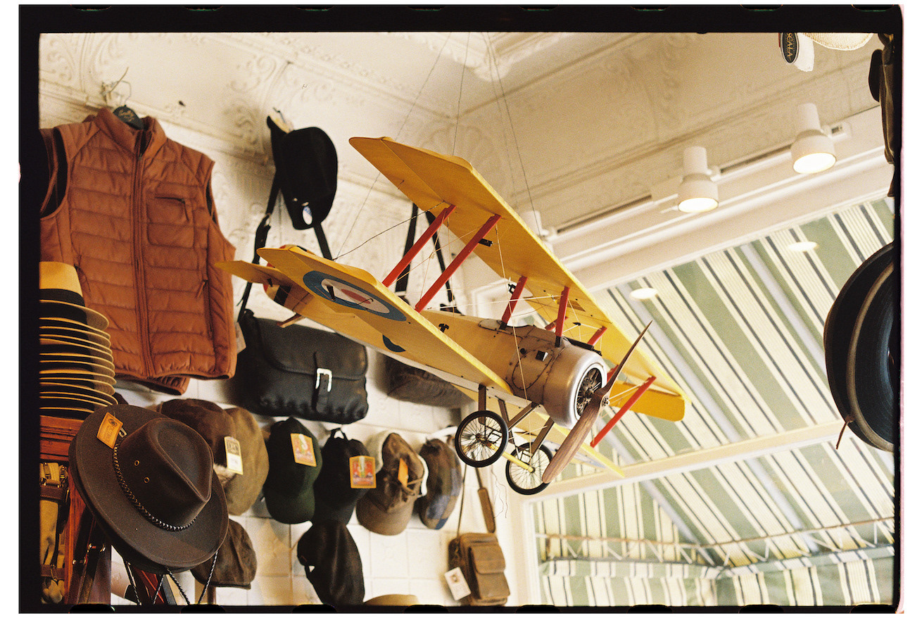 "Reminder of Brian's Plane from Dad"- The Leather Bench, Camden, ME