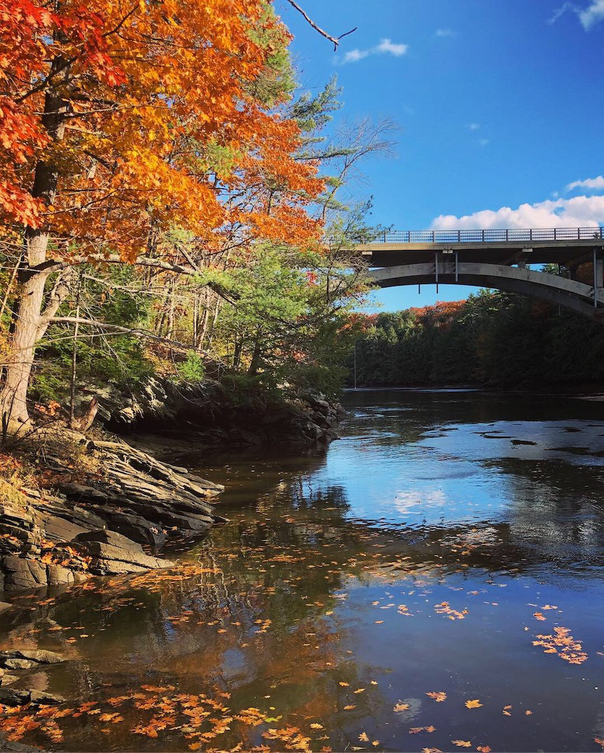 "Bridge in Fall"- Falmouth, ME