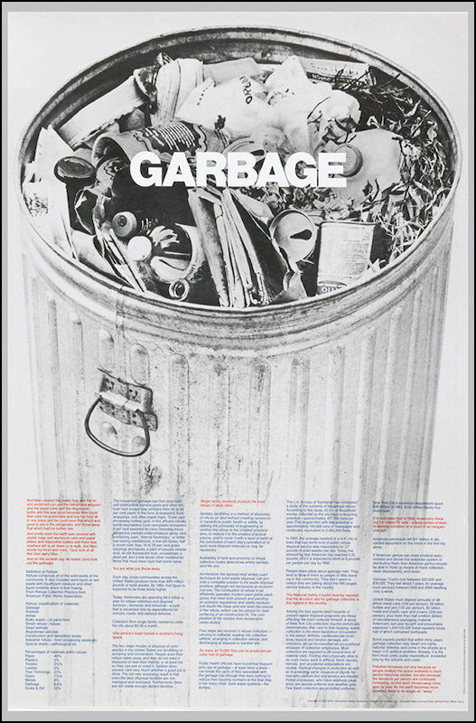GARBAGE - 1972 - 24x34 - USA