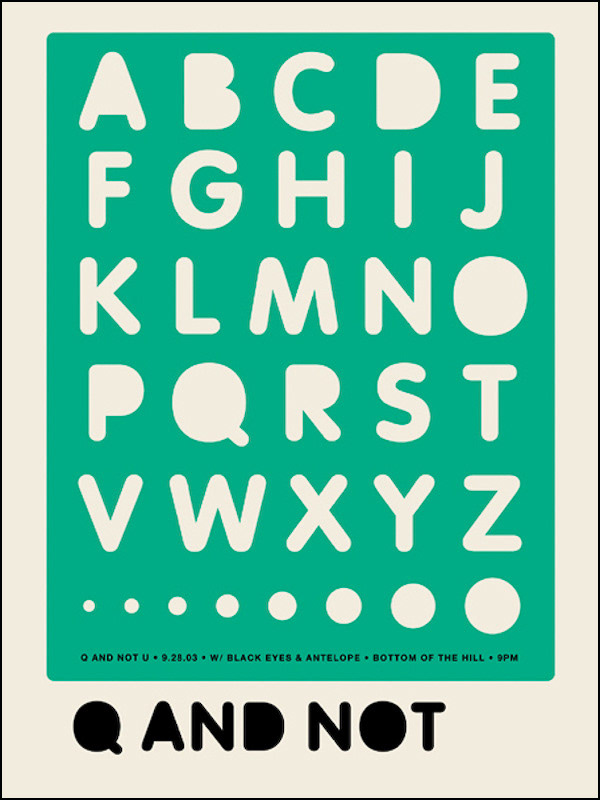 Q AND NOT U - 2003 - 18x24 - USA