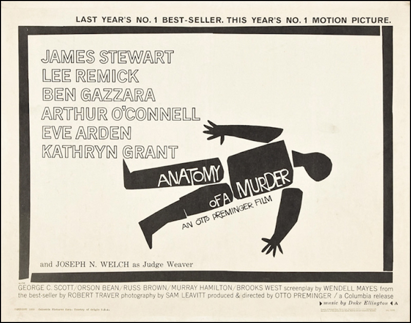 ANATOMY OF A MURDER - 1959 - 22x28 - A - USA
