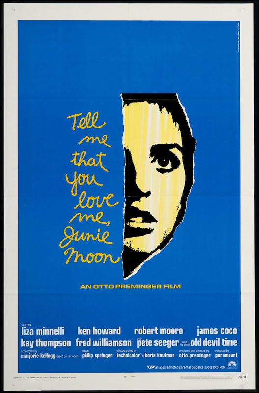 TELL ME THAT YOU LOVE ME, JUNIE MOON - 1970 - 27x41 -USA