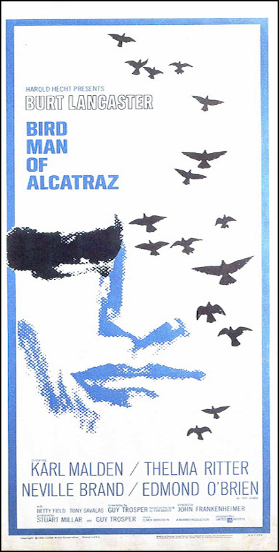 BIRD MAN OF ALCATRAZ - 1962 - 41x81 - USA