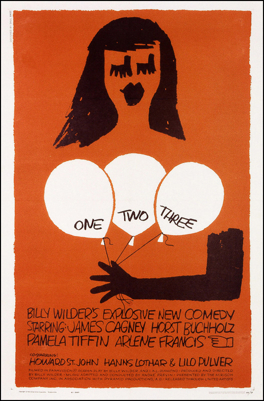 ONE TWO THREE - 1961 - 27x41 - USAWEST