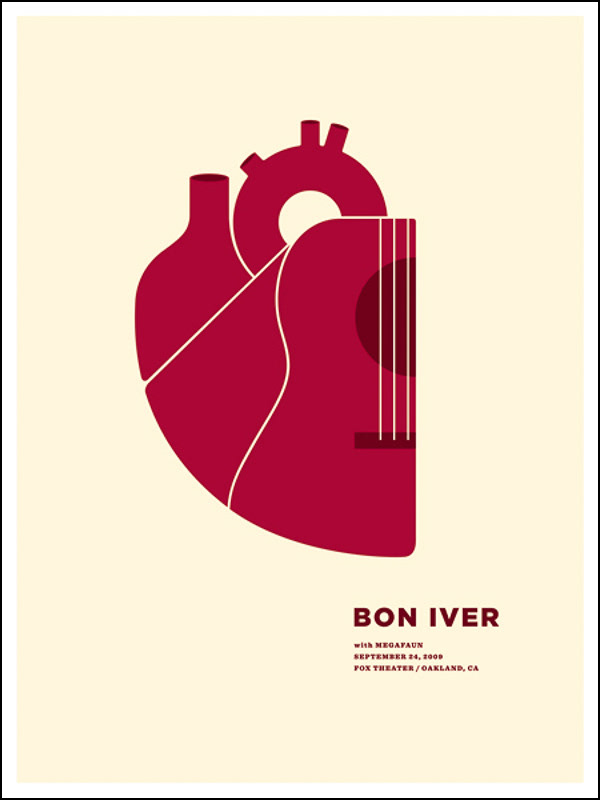 BON IVER - 2009 - 18x24 - USA
