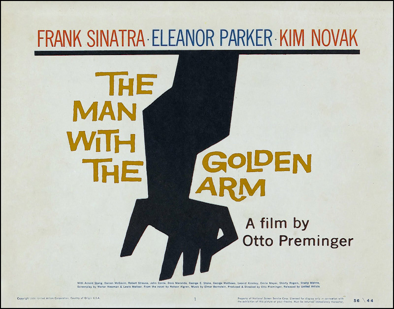 THE MAN WITH THE GOLDEN ARM - 1955 - 22x28 - A - USA