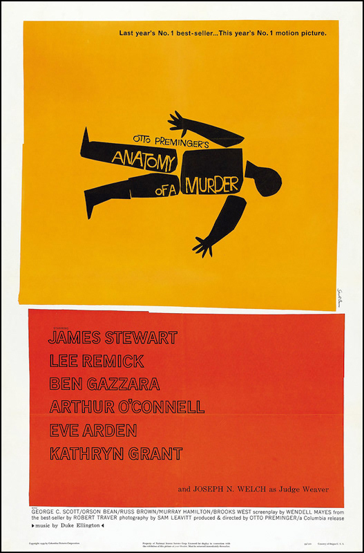 ANATOMY OF A MURDER - 1959 - 27x41 - USA