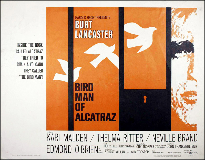 BIRD MAN OF ALCATRAZ - 1962 - 22x28 - USA