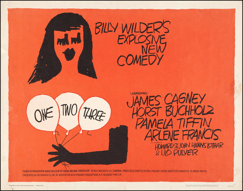 ONE TWO THREE - 1961 - 22x28 - USA