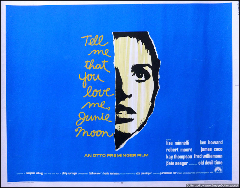 TELL ME THAT YOU LOVE ME JUNIE MOON - 1970 - 22x28 - USA
