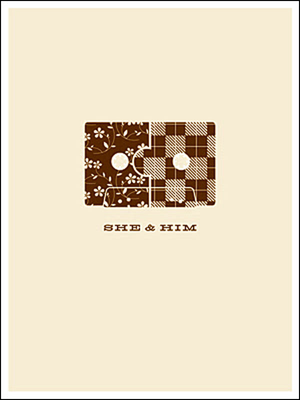 SHE & HIM - 2008 - 18x24 - USA