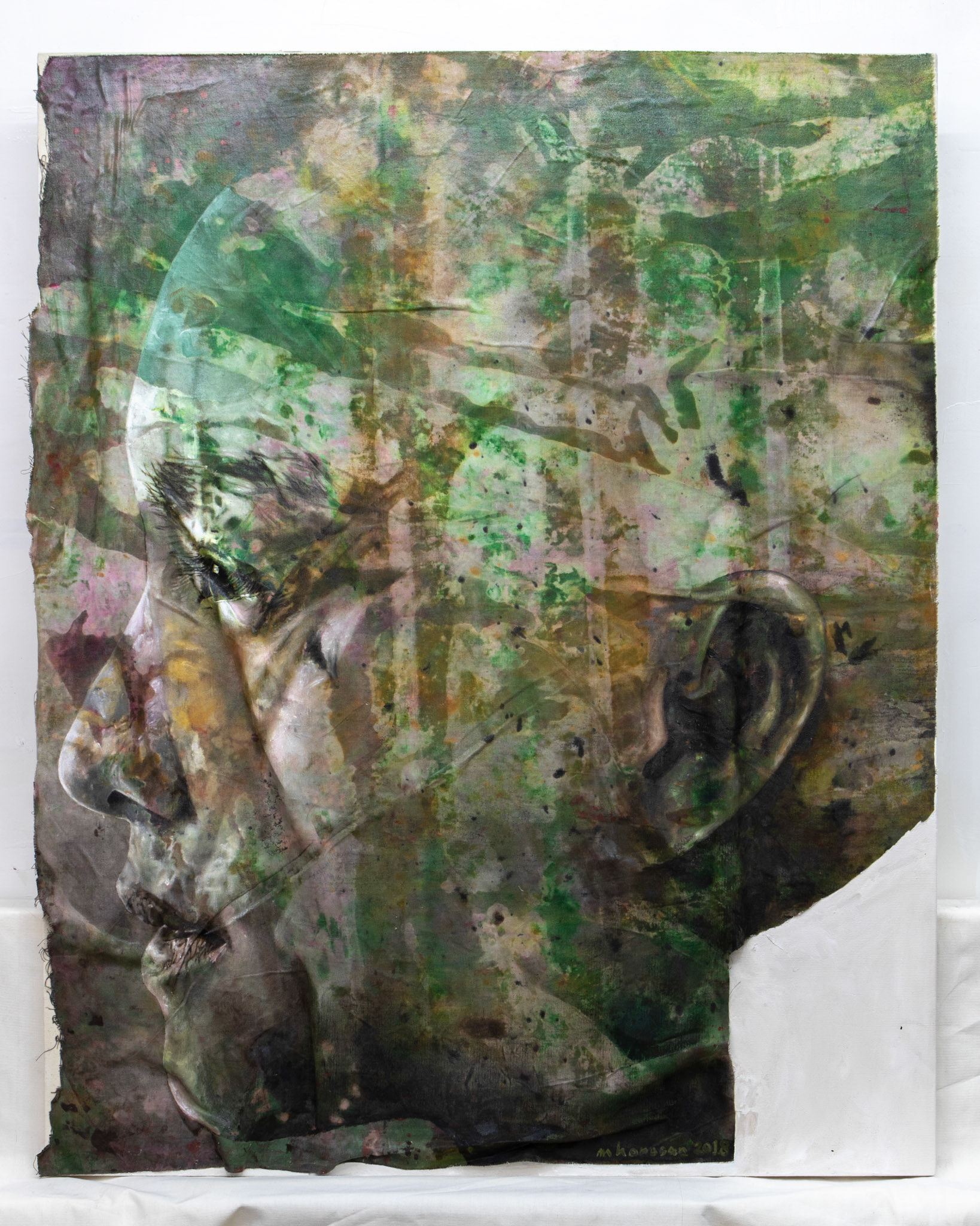 “Mother” mixed media on canvas 60 in. x 48 in.