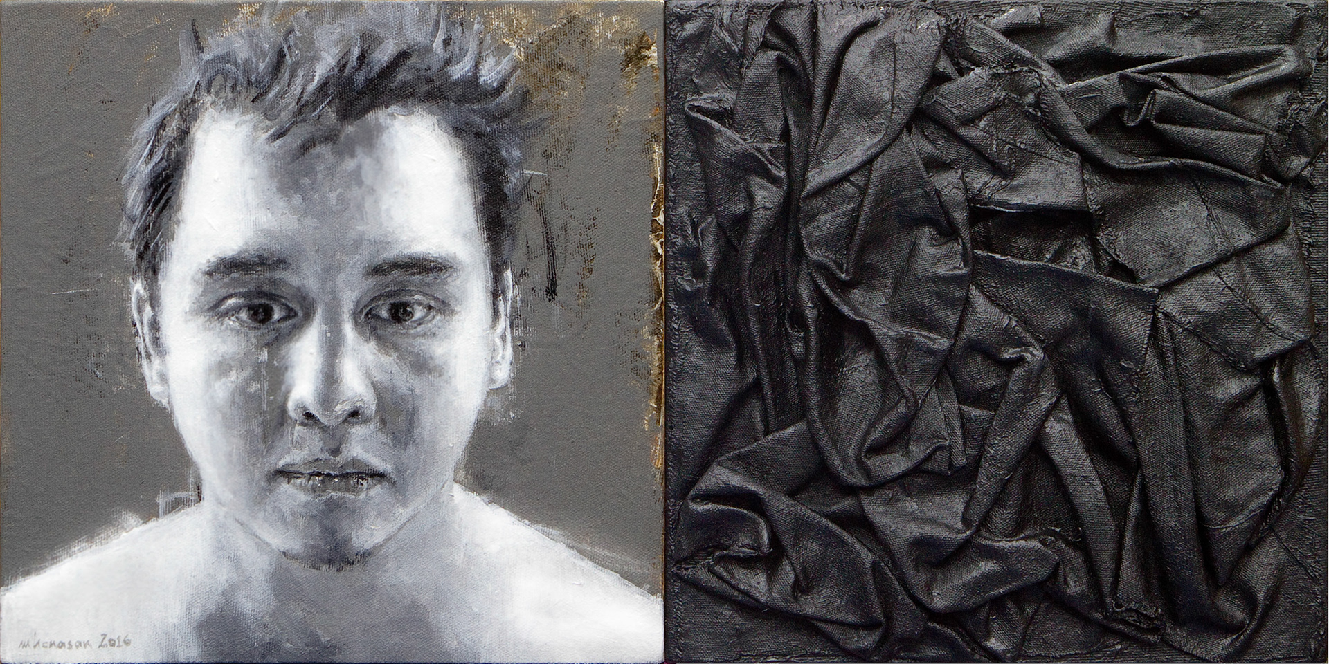 “Threshing Floor” mixed media on canvas 12 in. x 24 in.