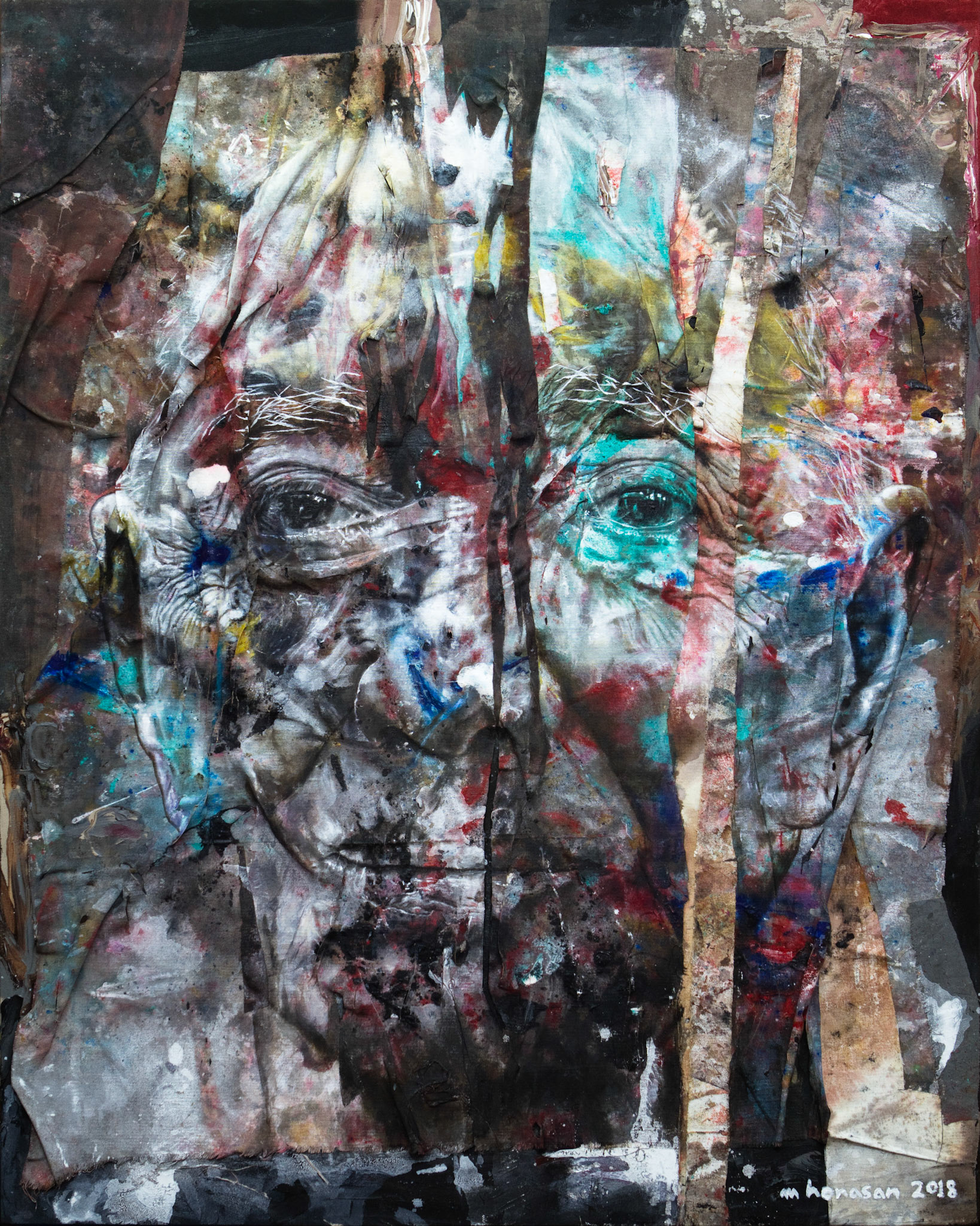 “Low Entropy” mixed media on canvas 60 in. x 48 in.