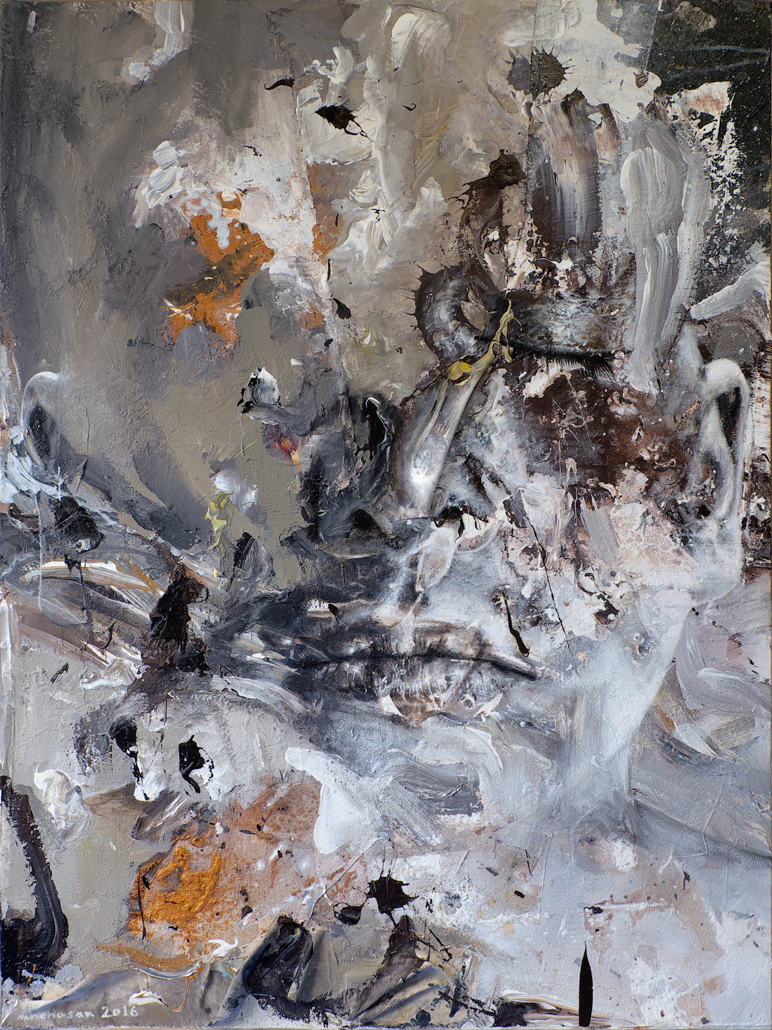 “Regeneration” mixed media on canvas 48 in. x 36 in.