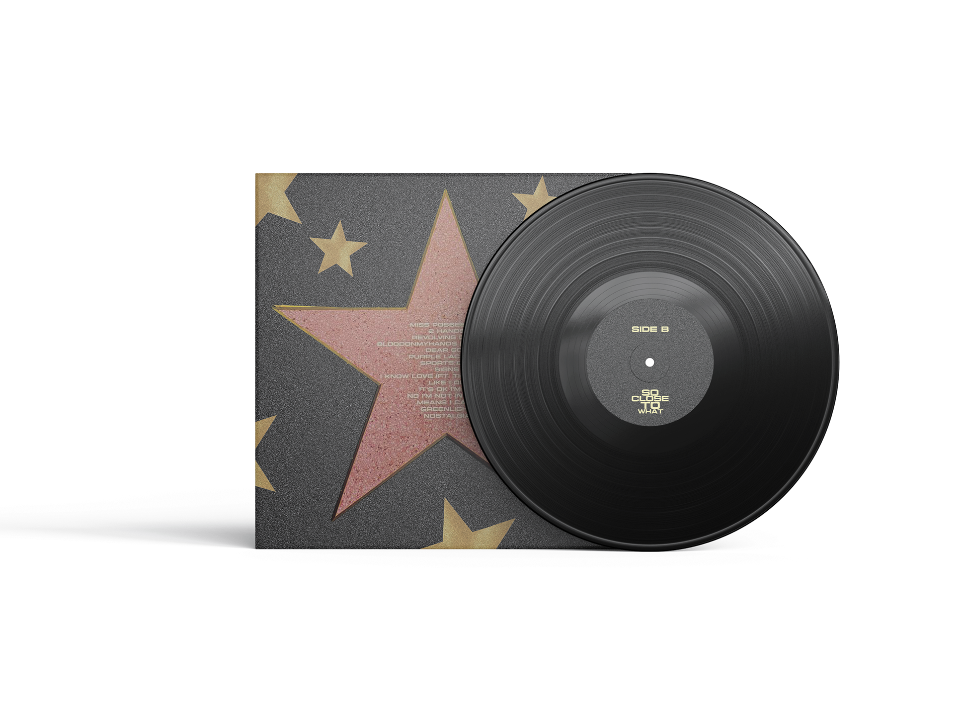 Back of Tate McRae LP Design