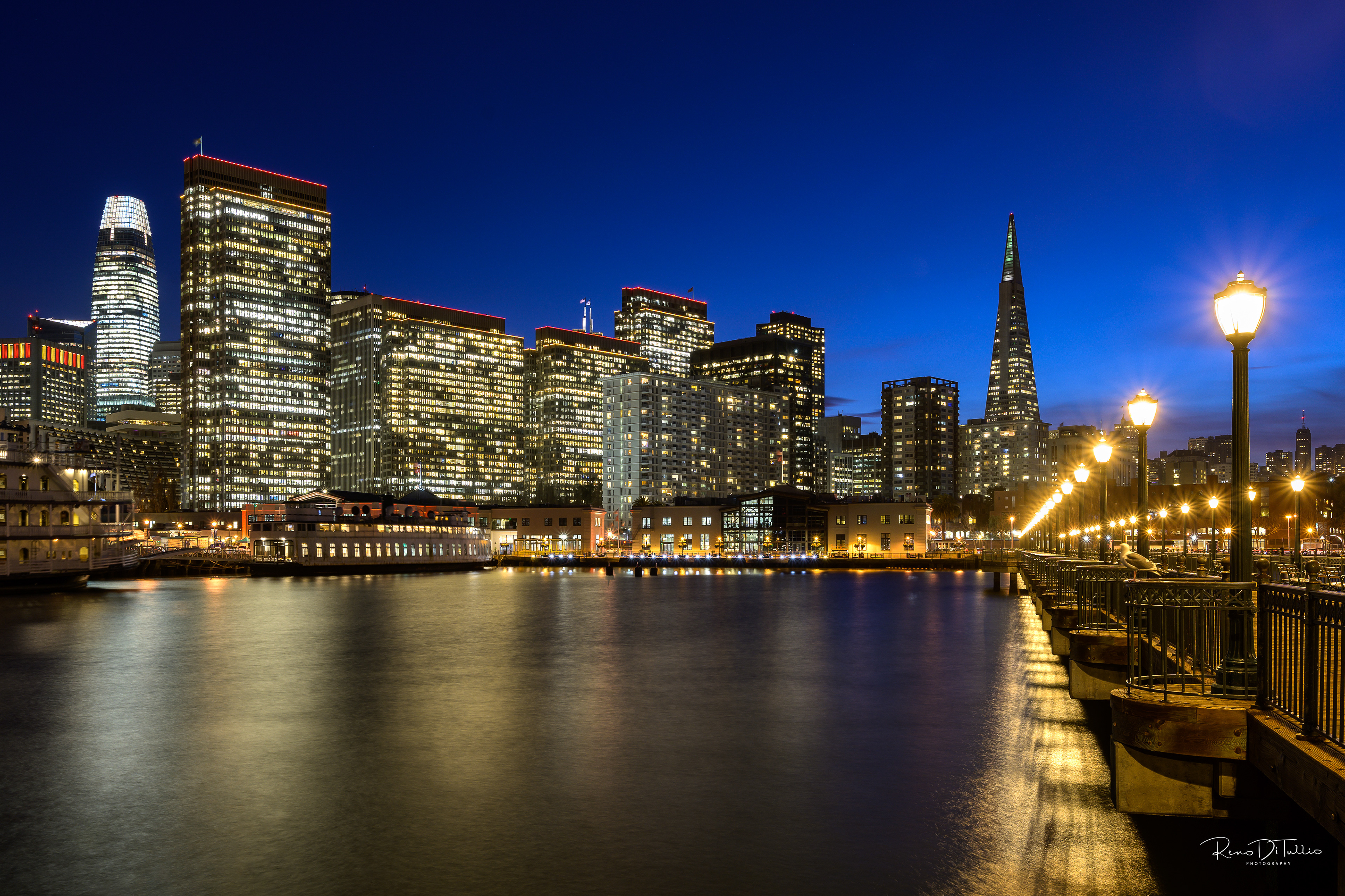 San Francisco blue hour from Pier 7
