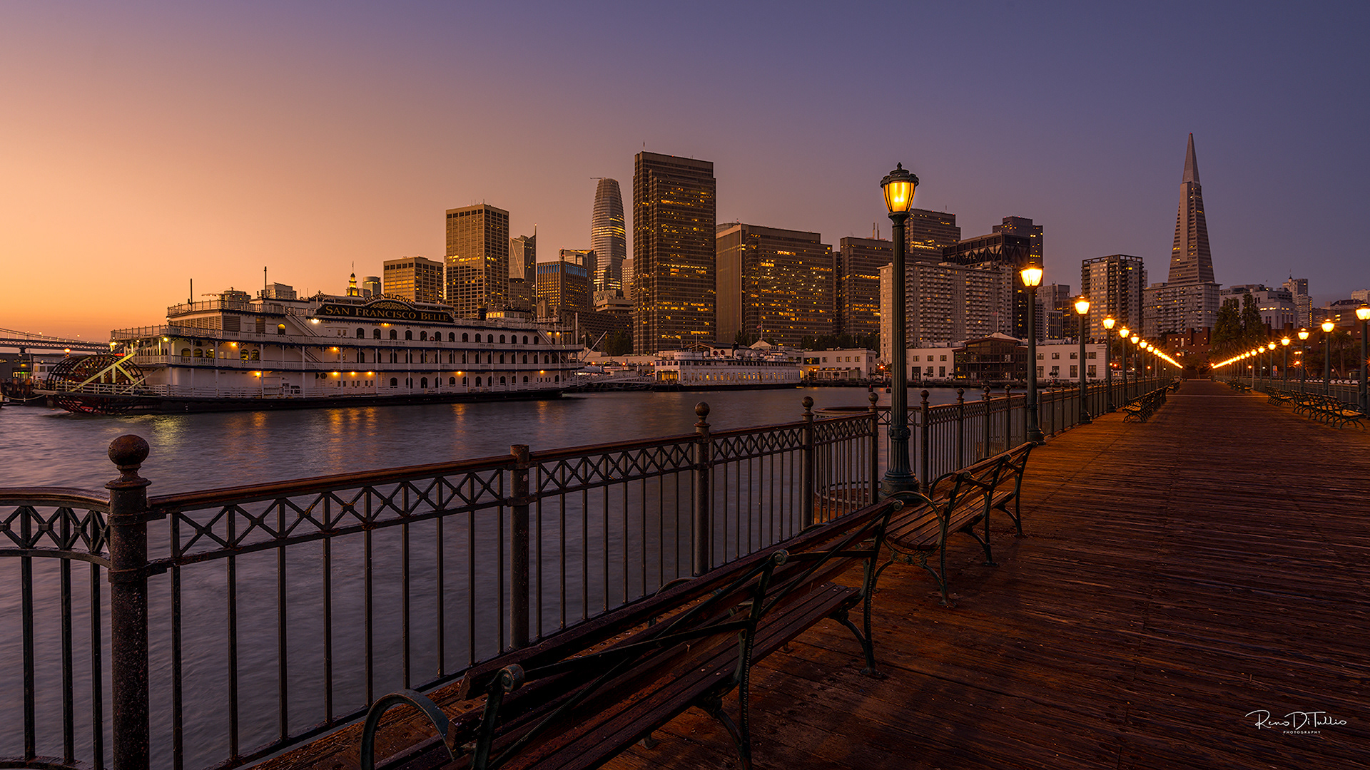 Sunrise on San Francisco from Pier 7