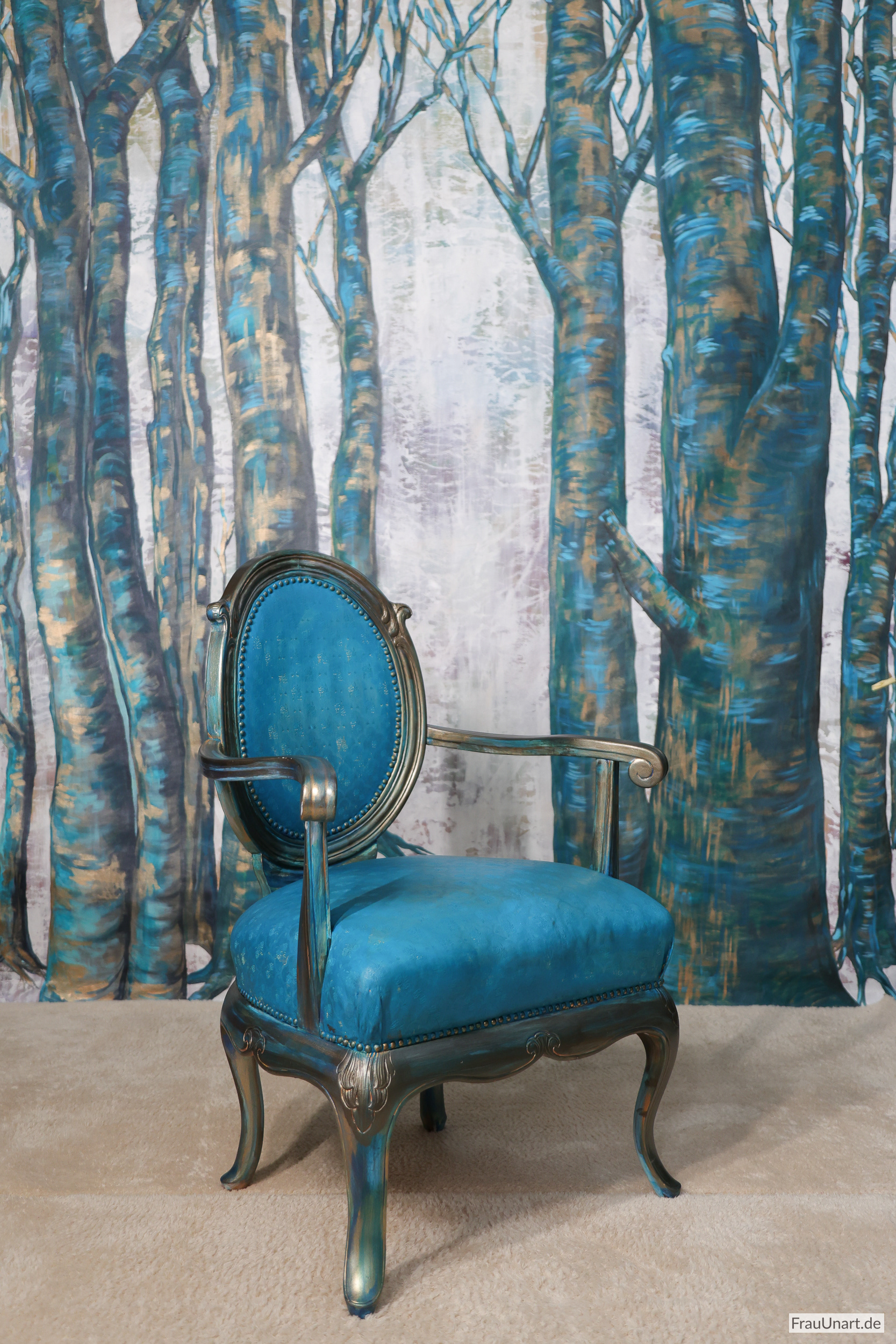 Mein Winterhintergrund mit Bäumen.