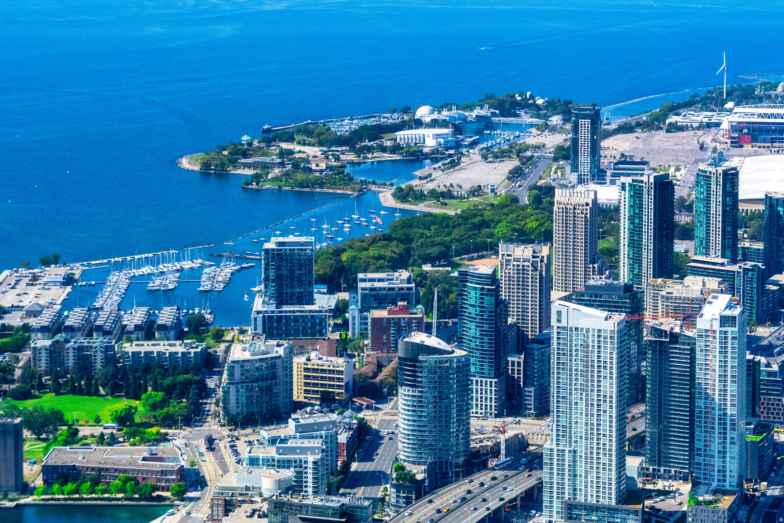 Toronto Skyline, Canada, Aerial View