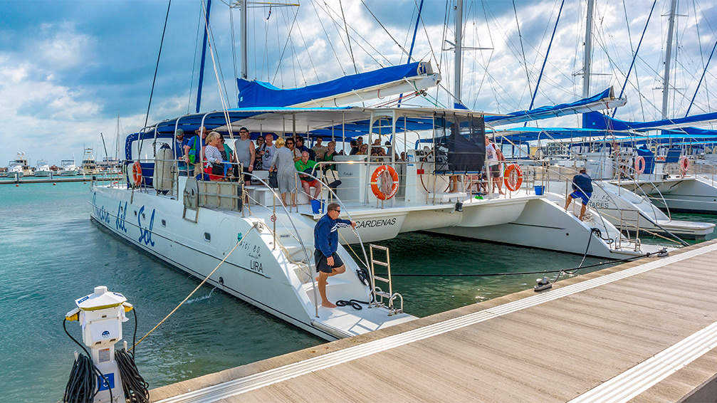Katamaran en Marina Las Morlas, Varadero, Cuba