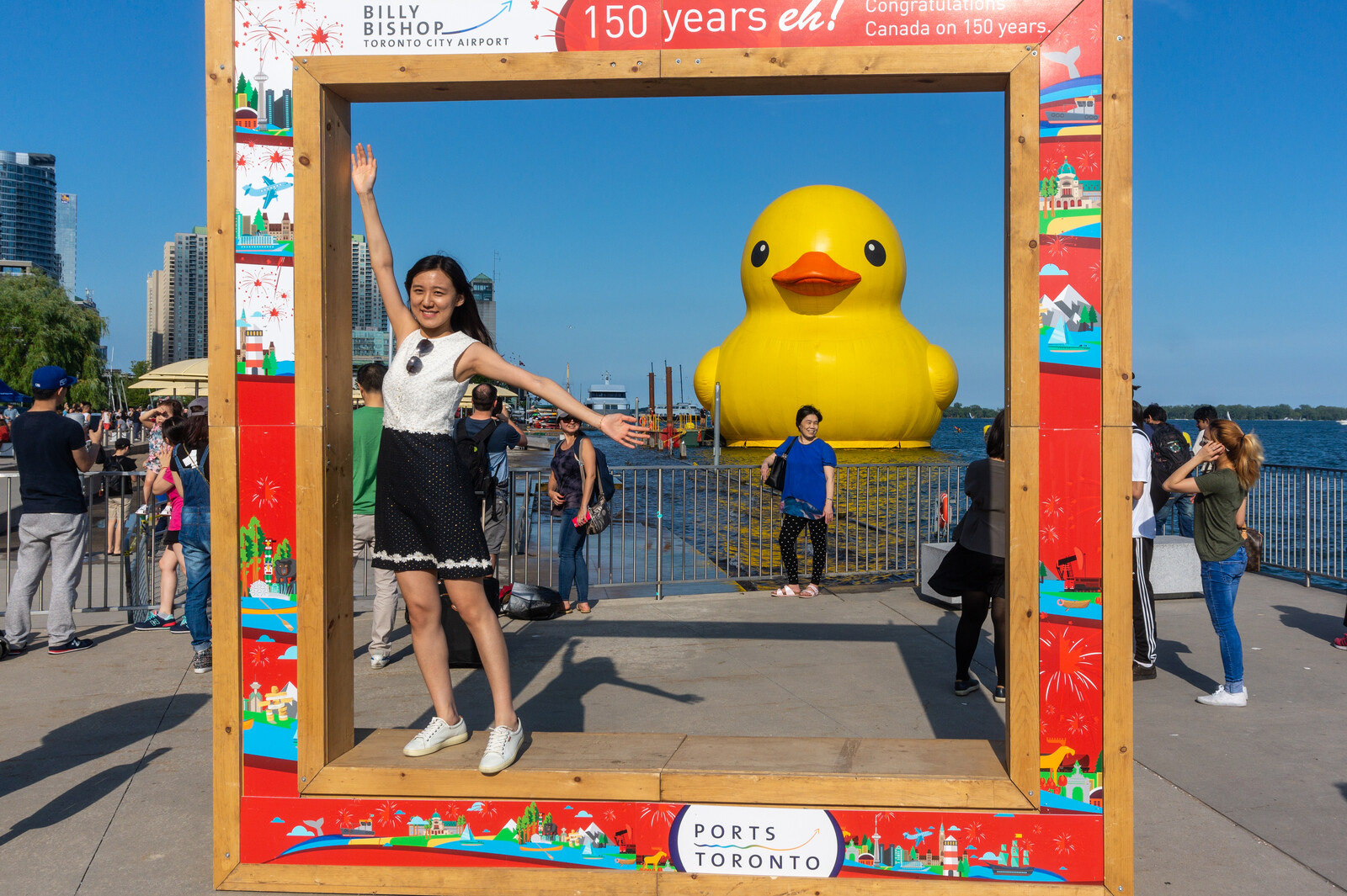 Pato Gigante en el 150 Aniversario de Canadá