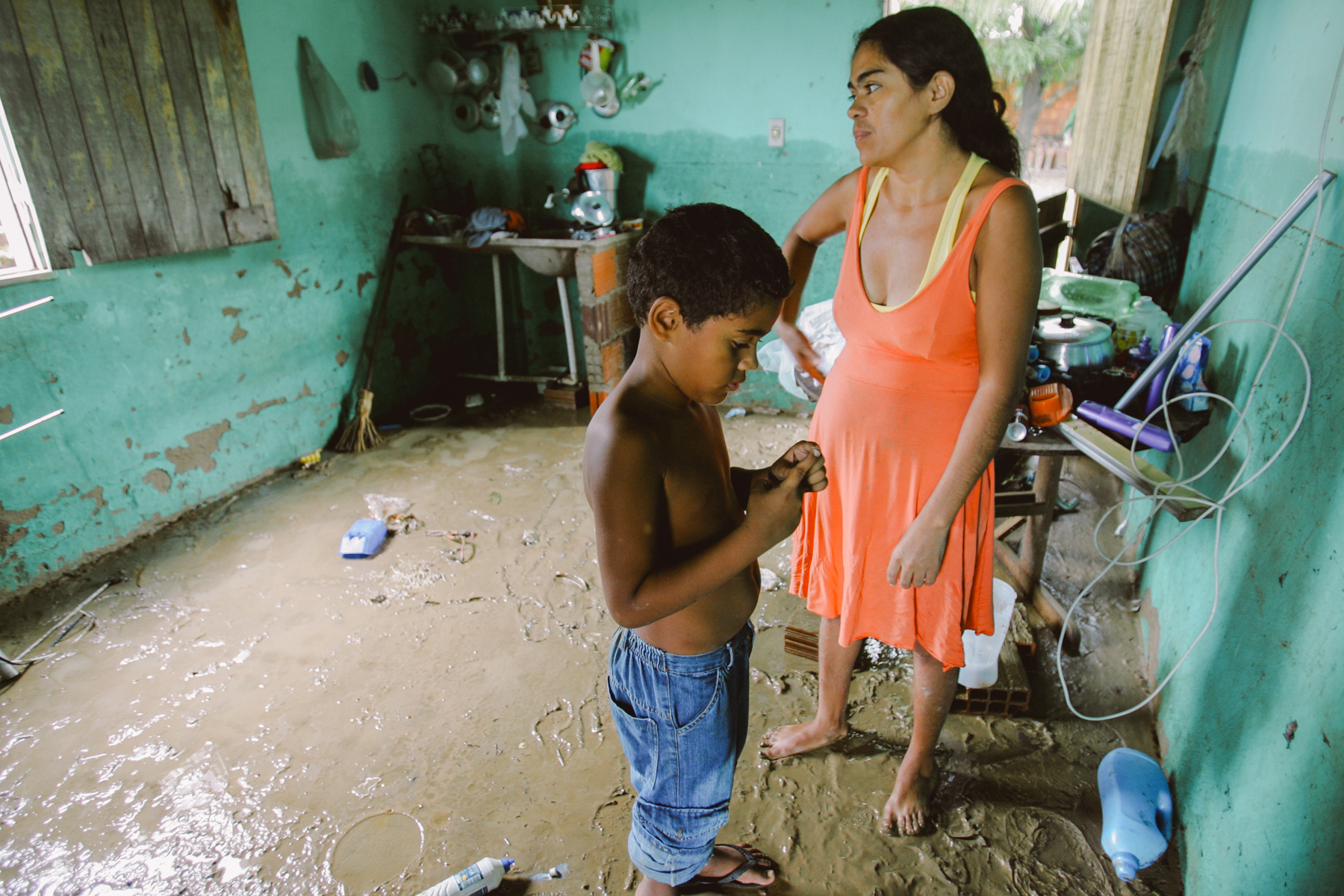The outskirts of Fortaleza following heavy rain