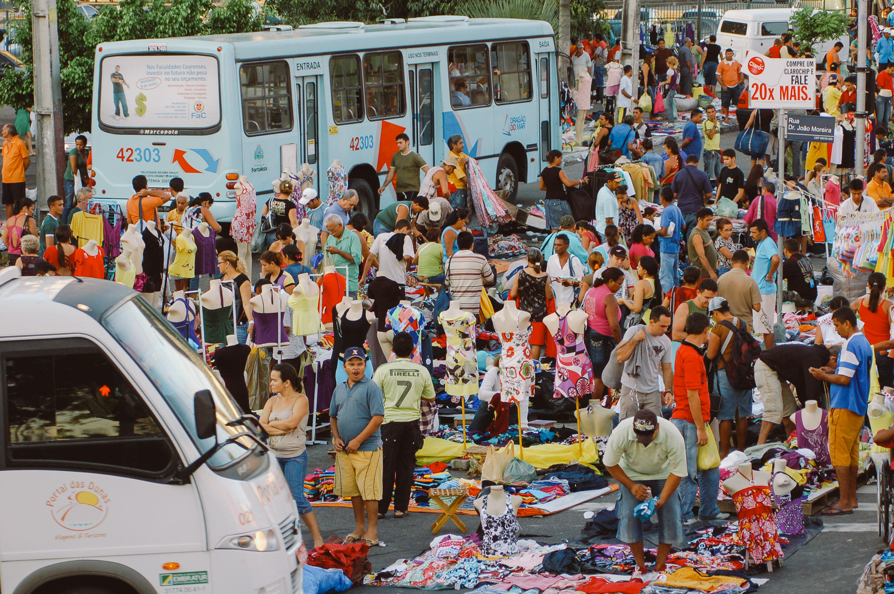 Sunday market in downtown Fortaleza