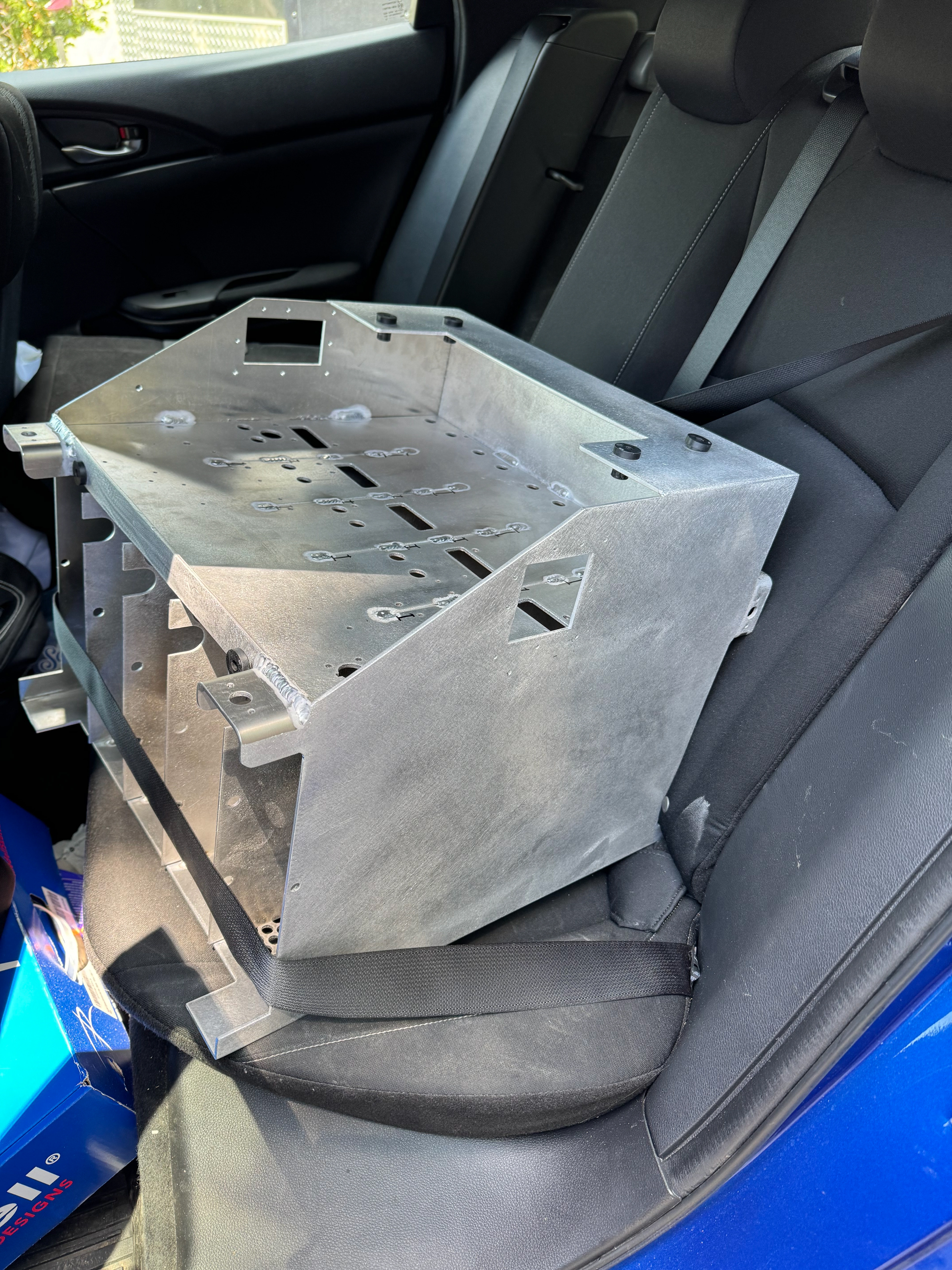 transporting the container back from the manufacturer