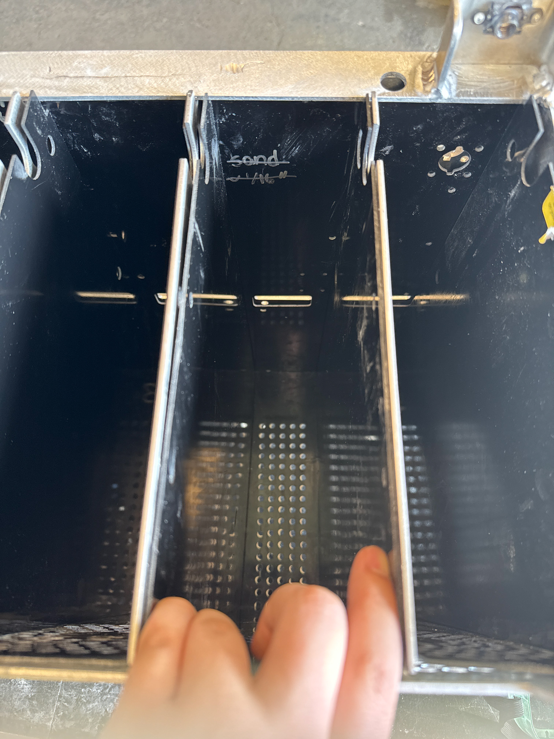 test fitting G10 insulation pieces