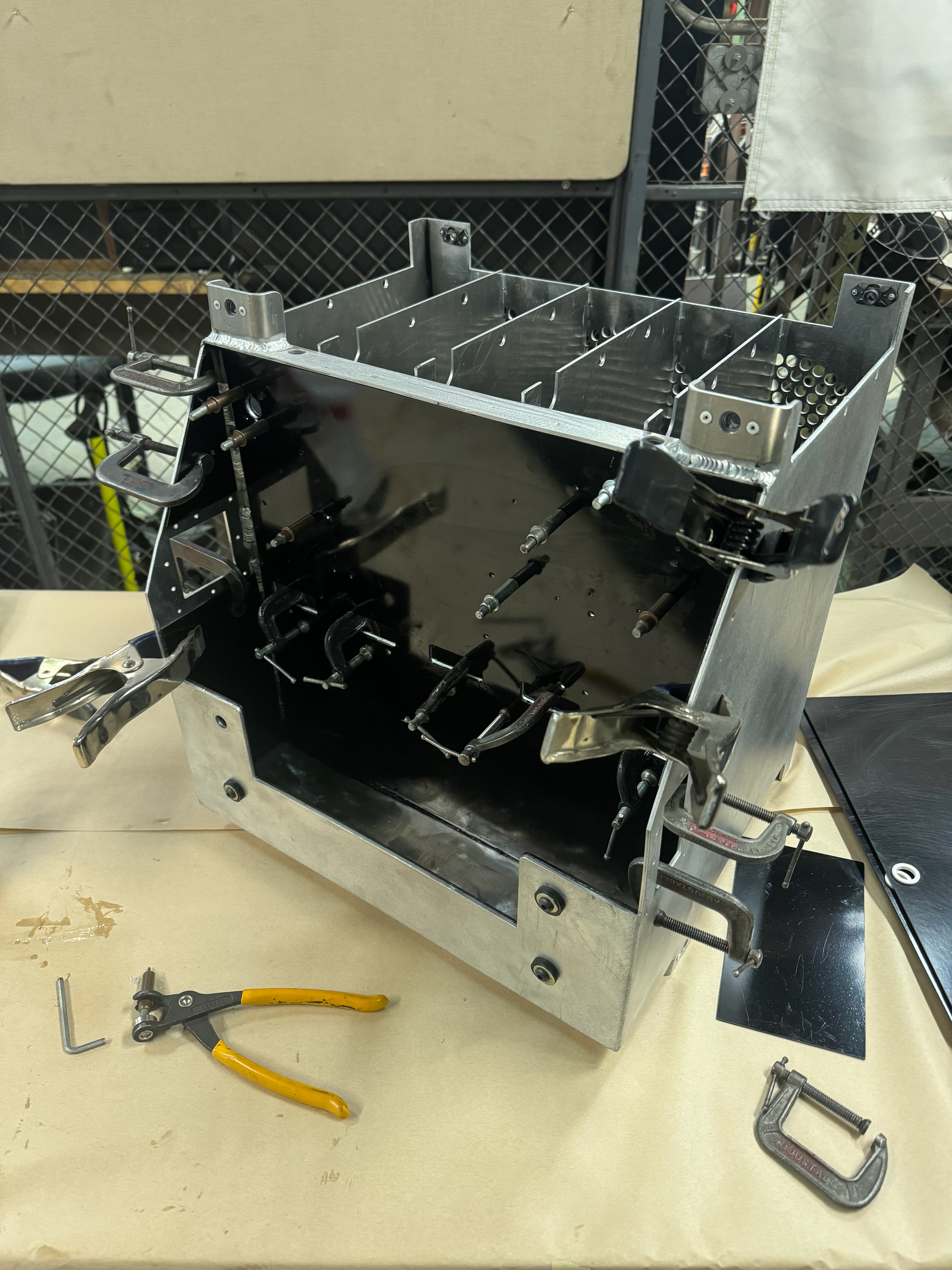 clamping the front component divider