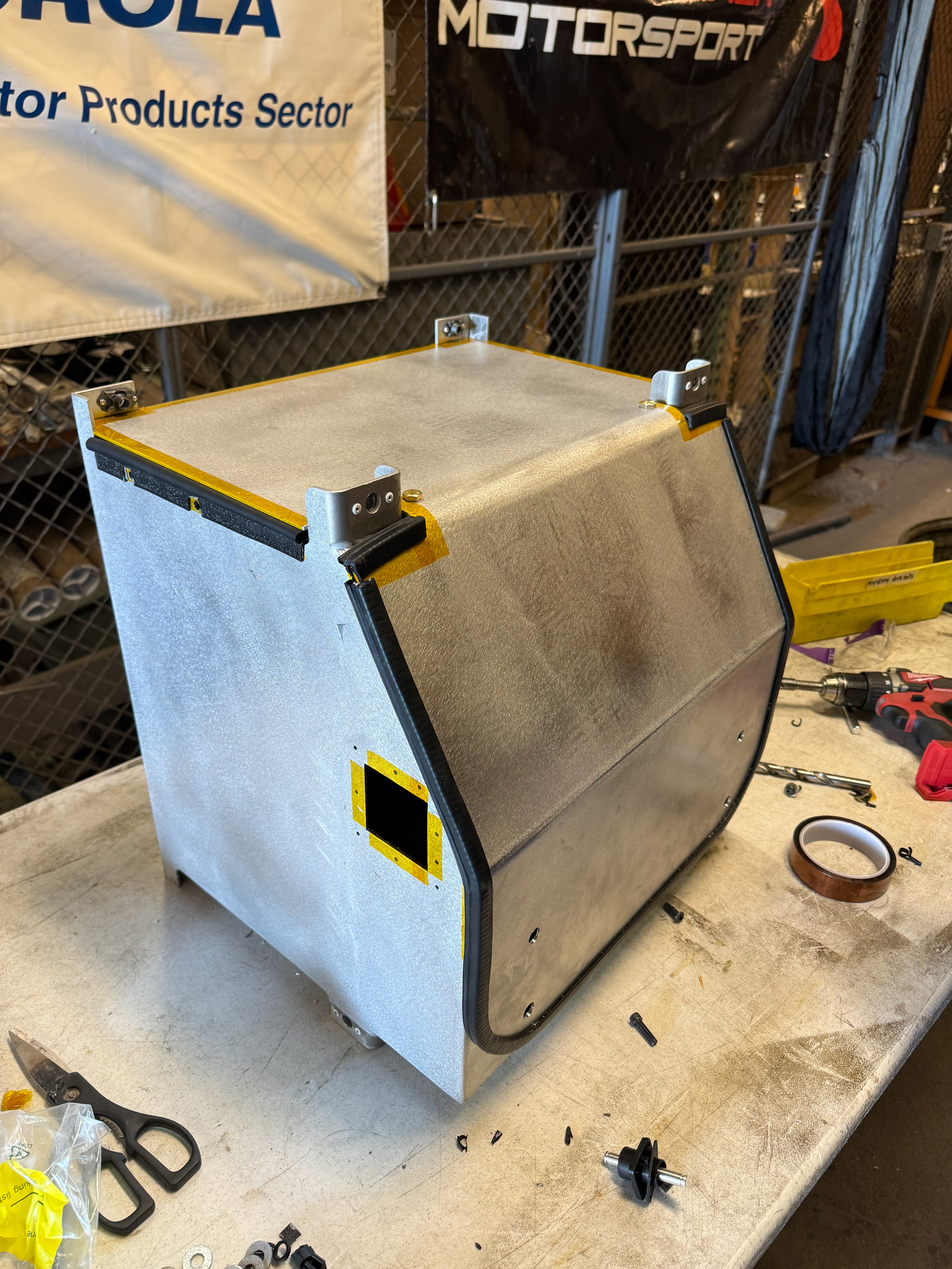 fitting lid and weatherstriping