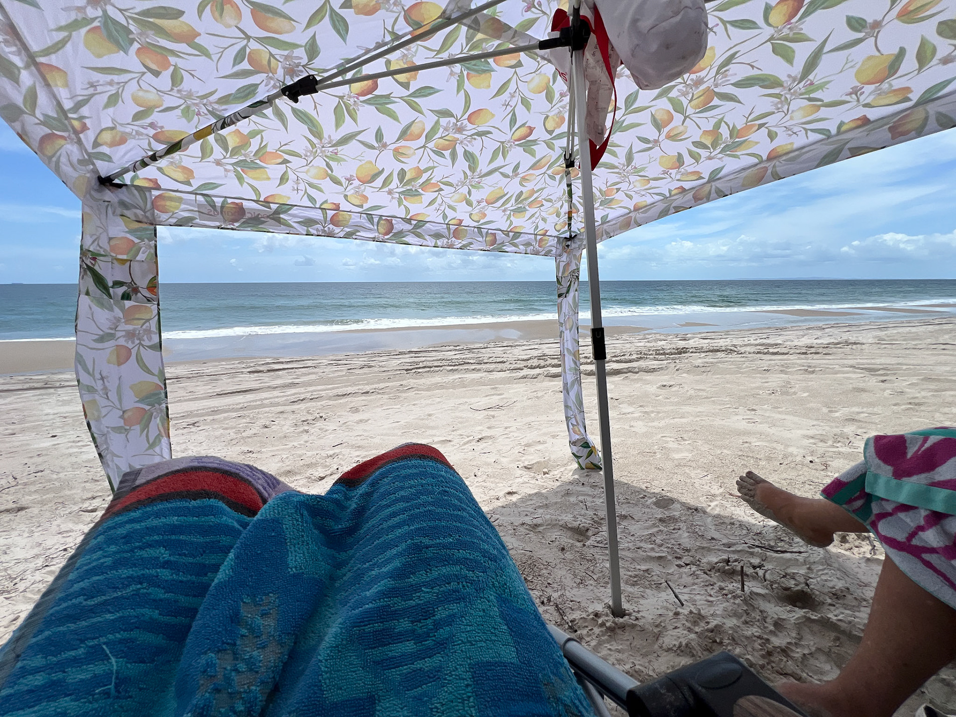 Relaxing on the beach