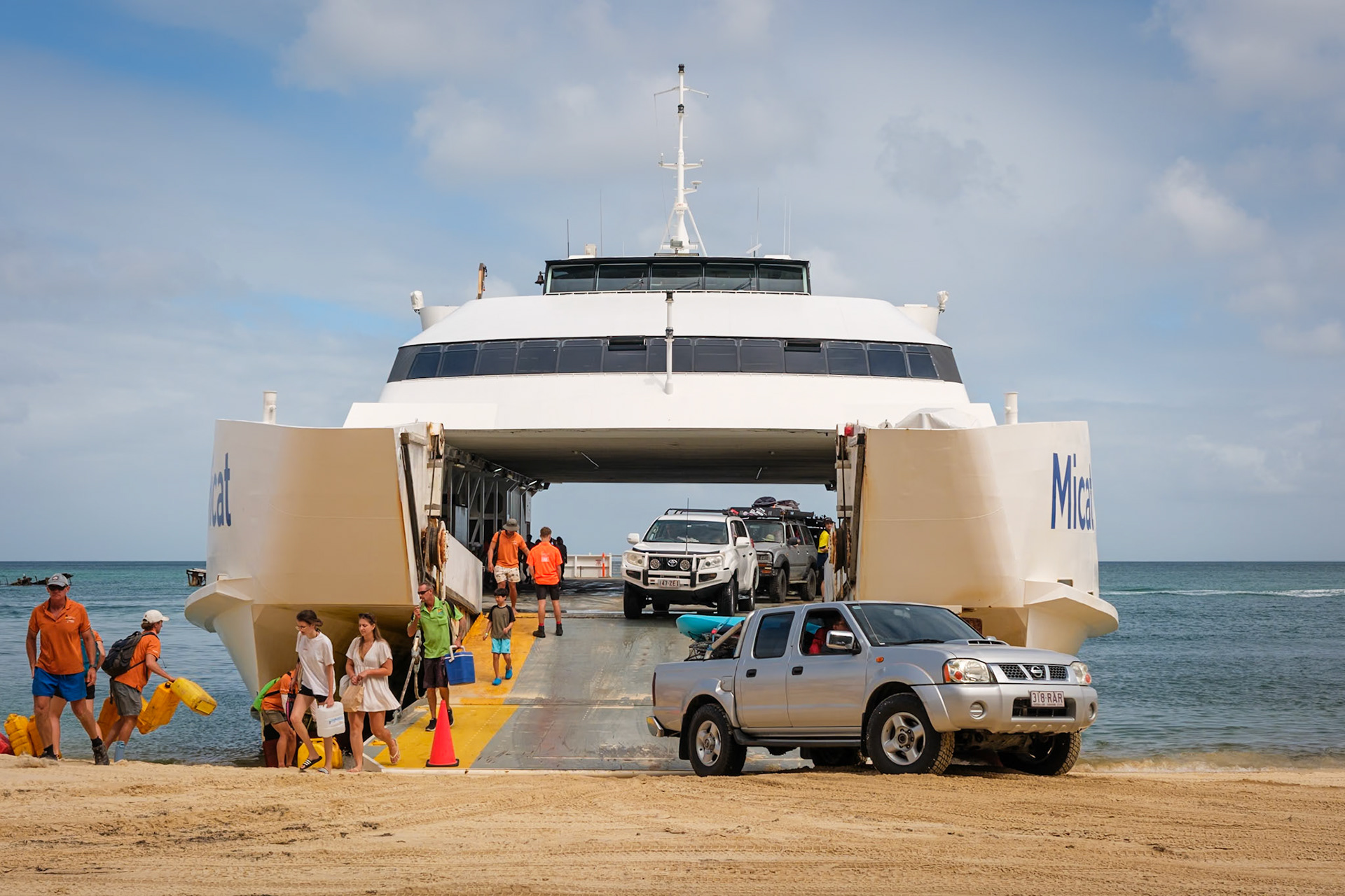 MICAT landing point at the Tangalooma Wrecks, Moreton Island
