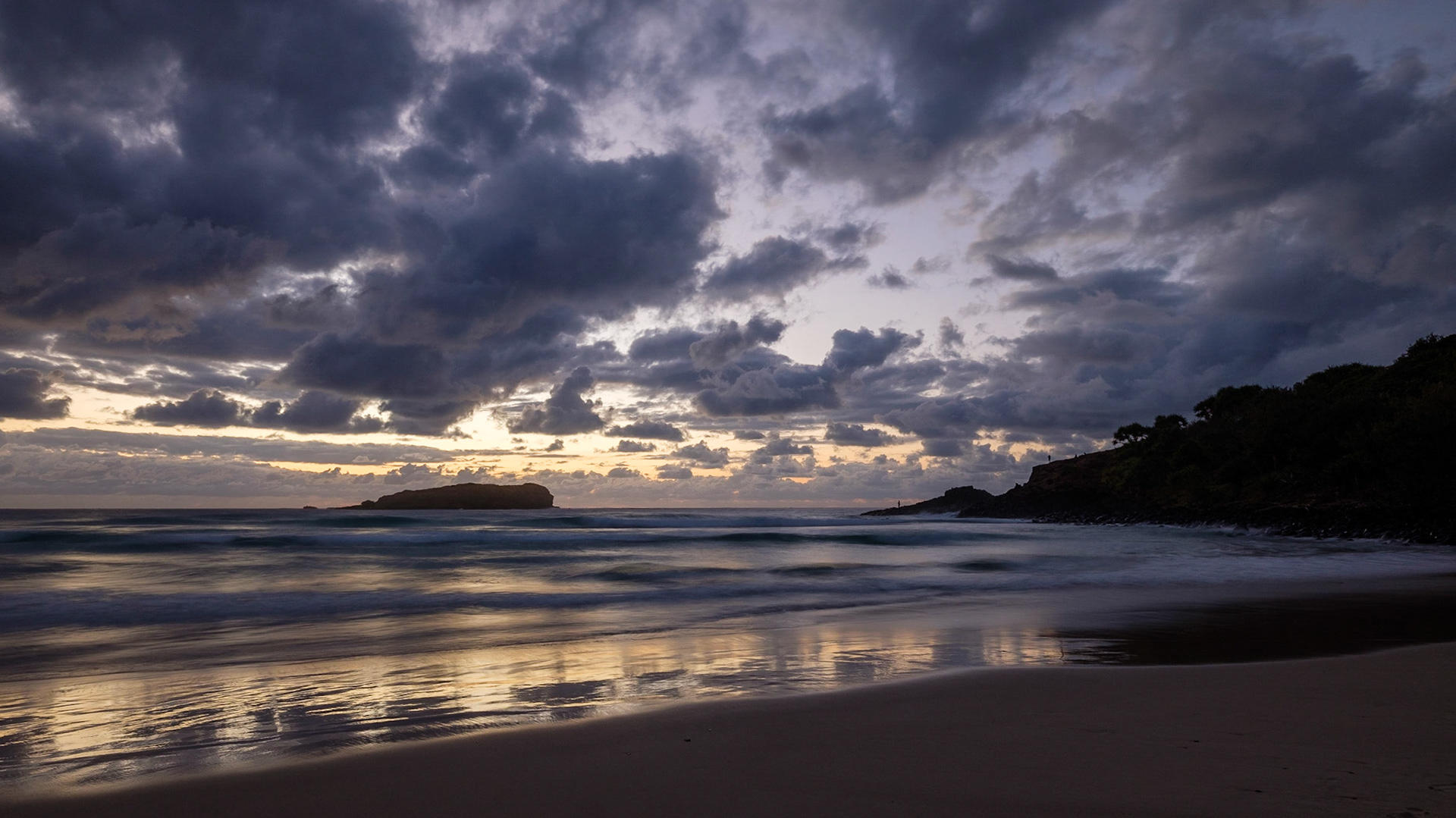 Fingal Head beach sunrise