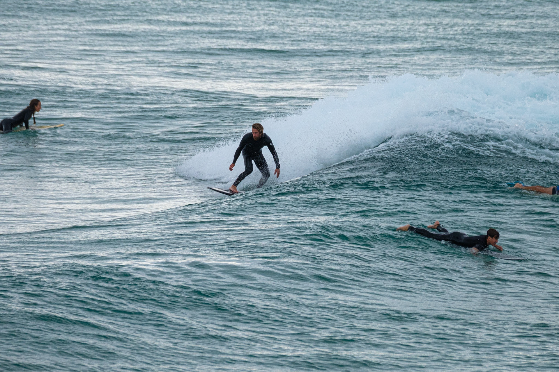 Fingal Head surfers