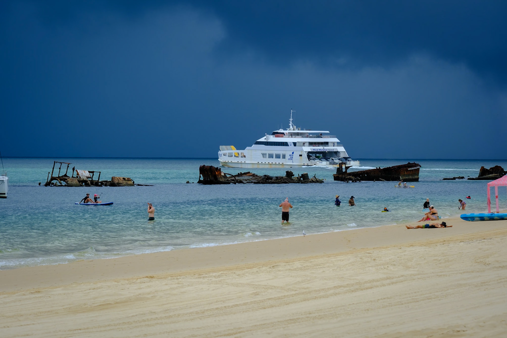 At the Tangalooma Wrecks, Moreton Island