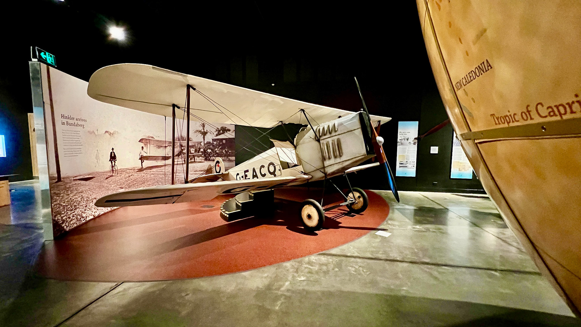 At the Hinkler Hall of Aviation