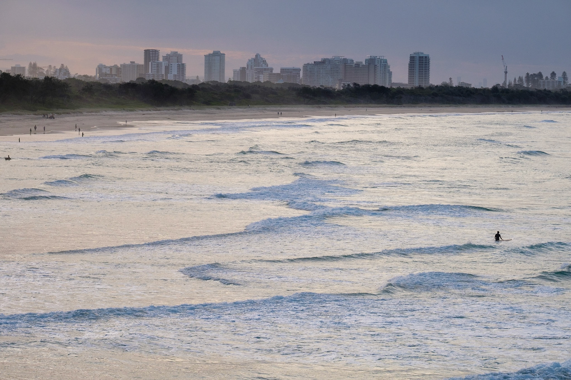 View toward Tweed Heads from Fingal Head