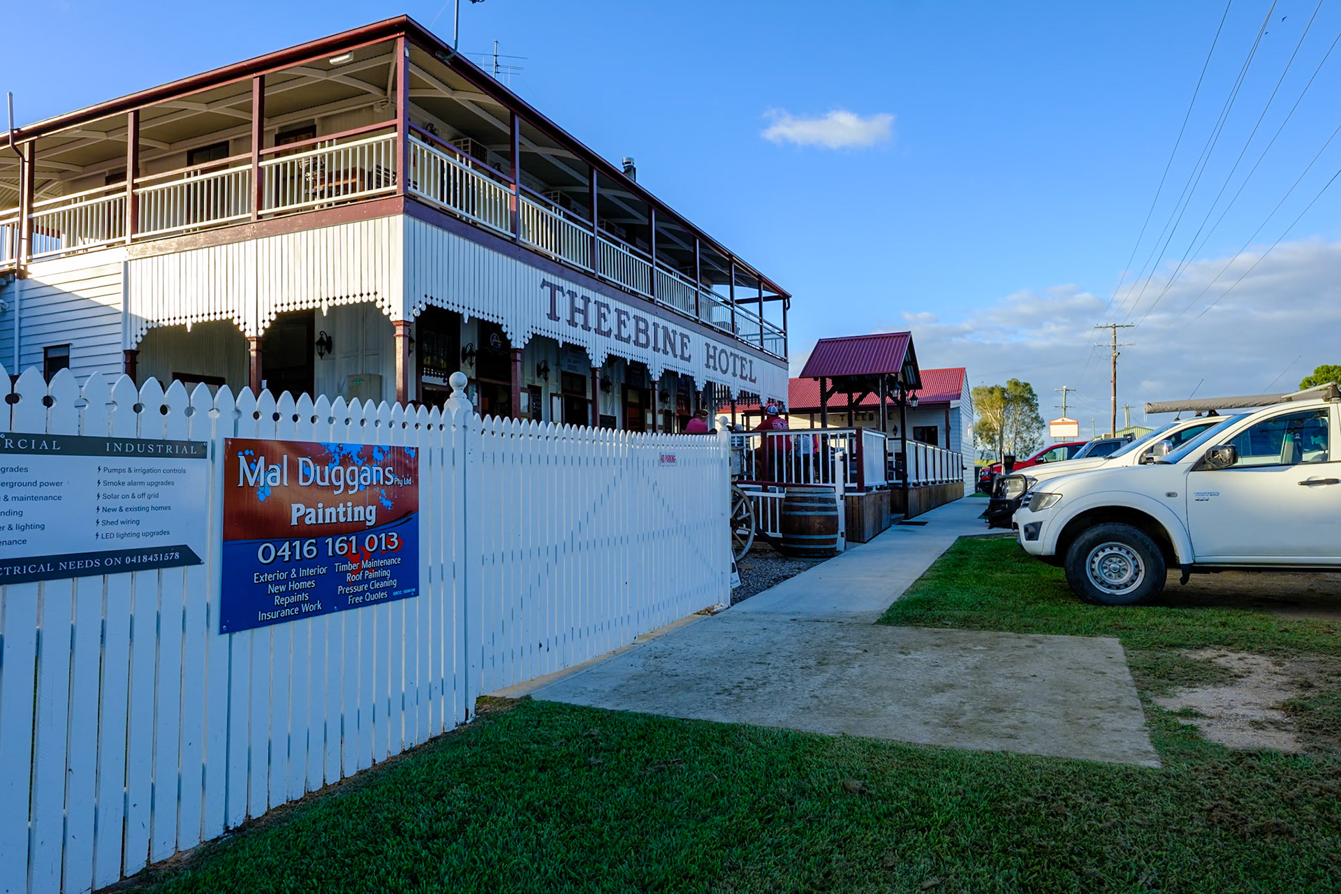 The historic Theebine Hotel