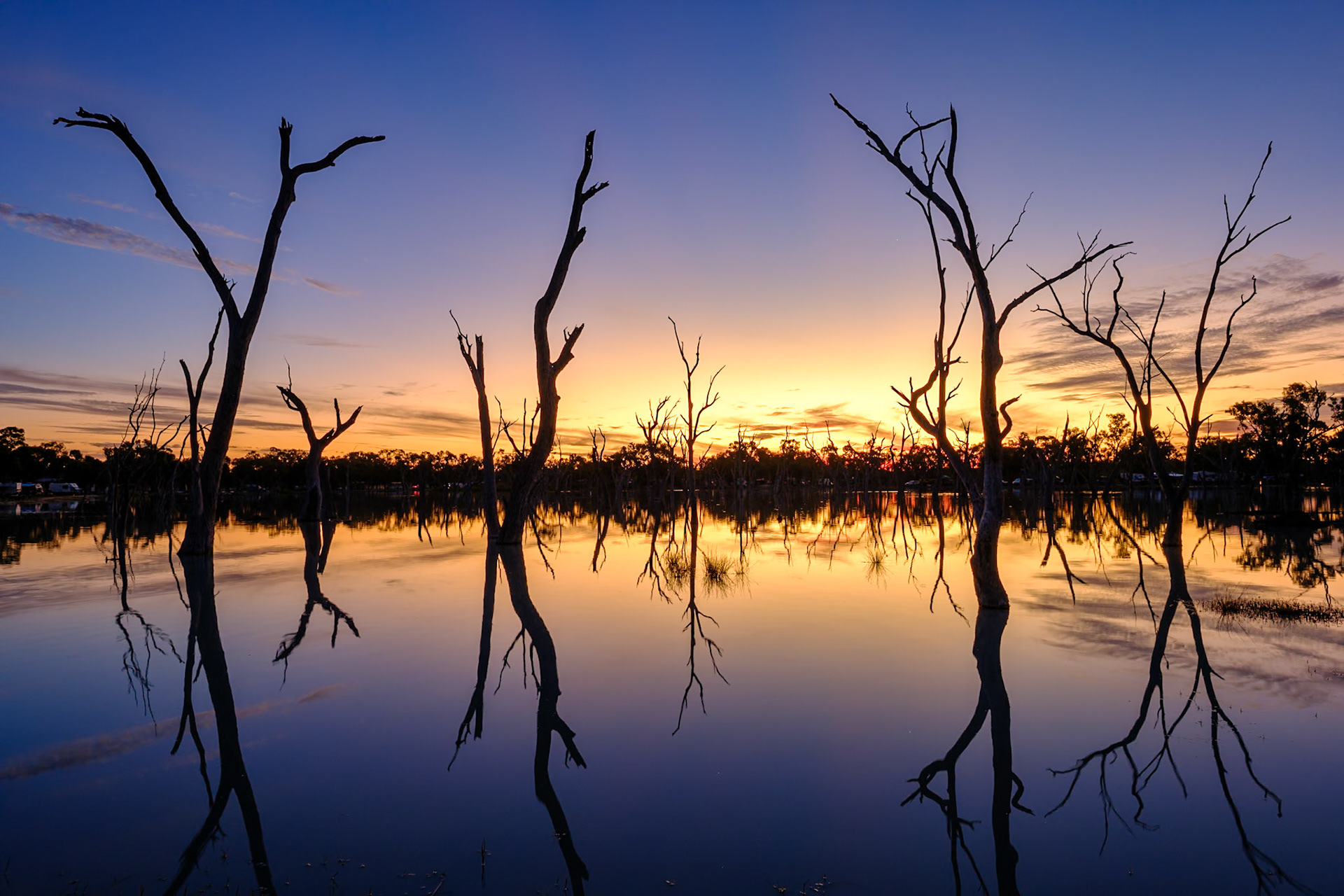 Lara Wetlands sunset