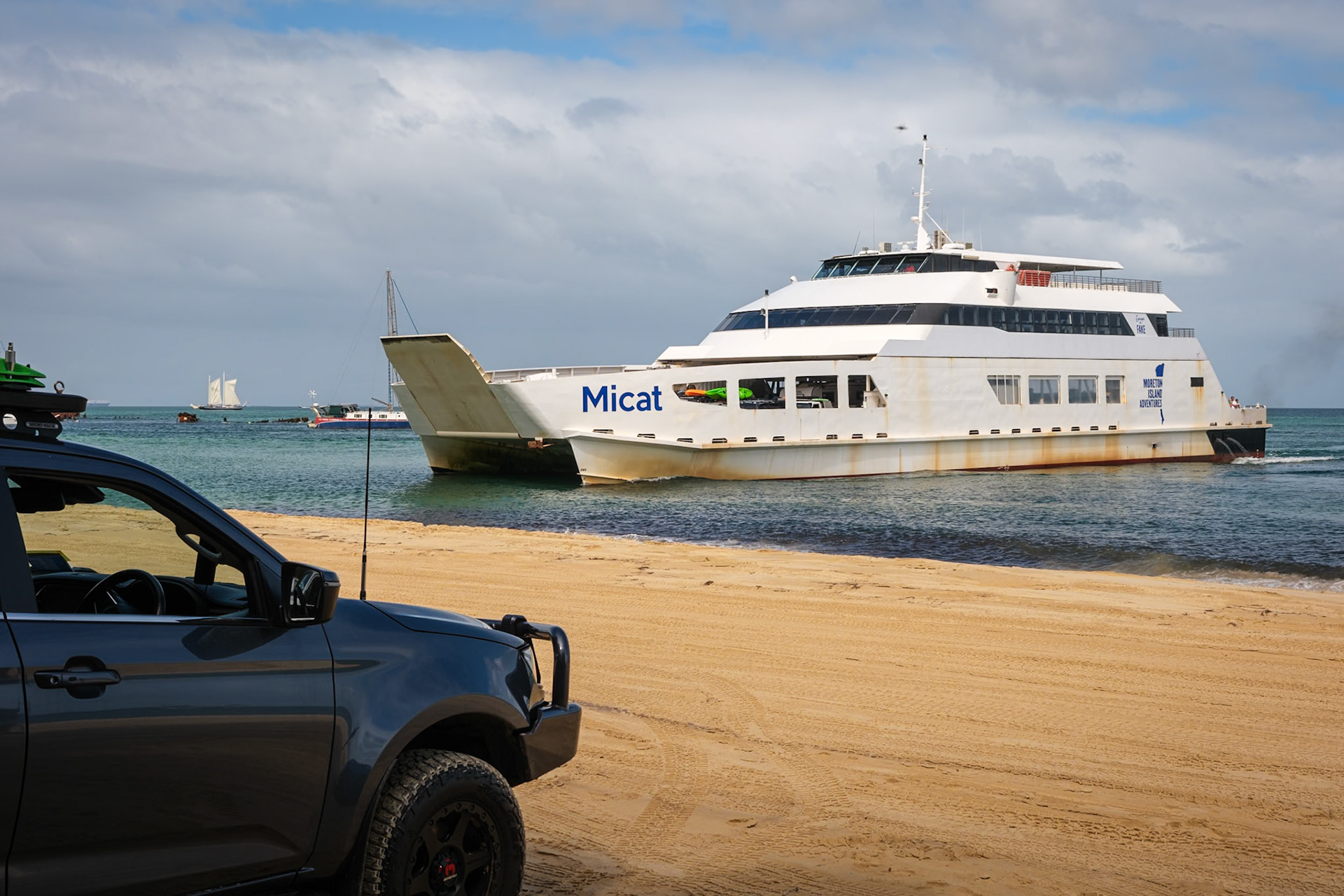 MICAT landing point at the Tangalooma Wrecks, Moreton Island