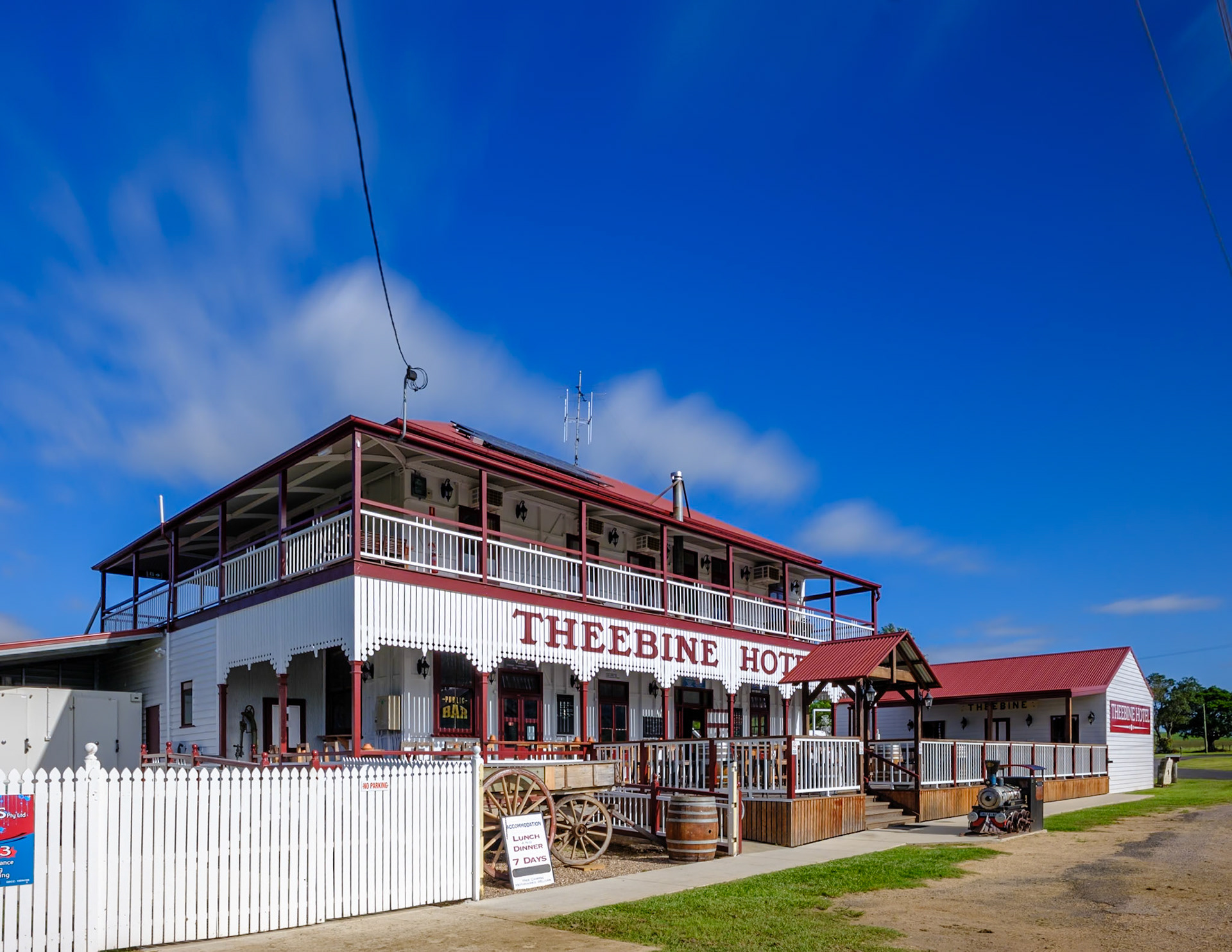 The historic Theebine Hotel