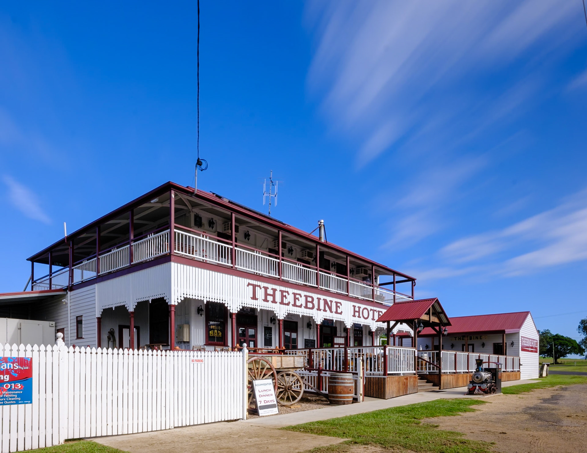 The historic Theebine Hotel