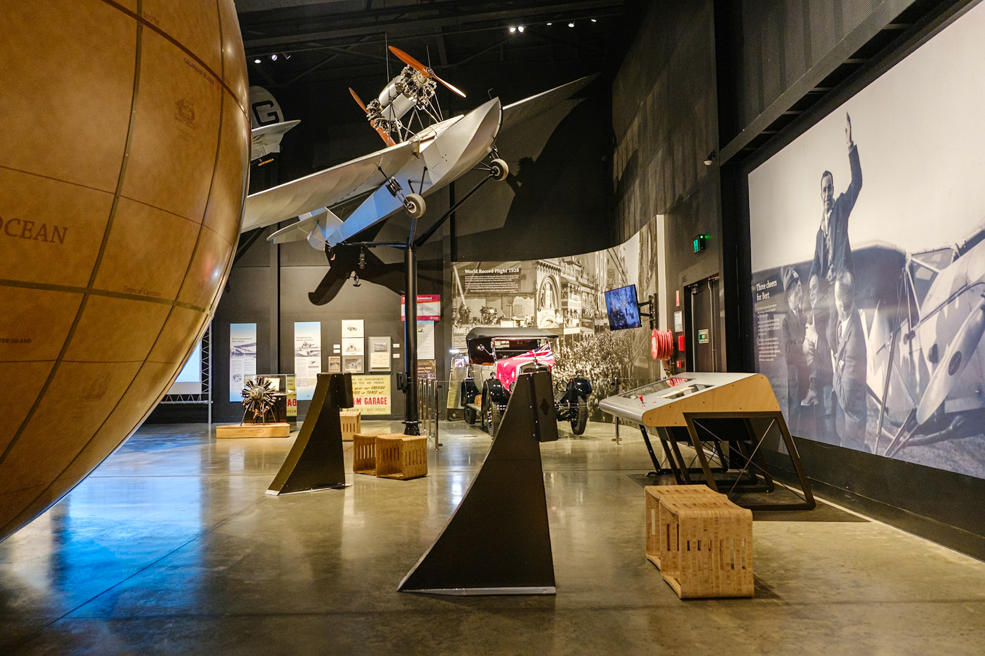 At the Hinkler Hall of Aviation